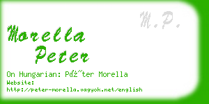 morella peter business card